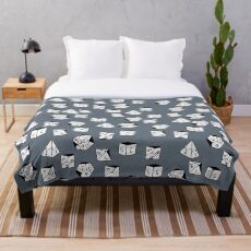 Dice Fall Throw Blanket