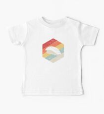 Camiseta para bebés Sushi, comida japonesa y sashimi retro de anime