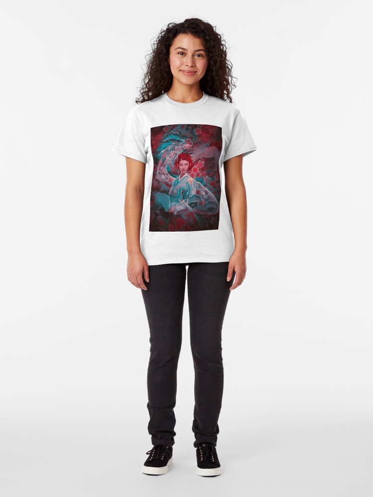 Alternate view of Girl and the dragon Classic T-Shirt