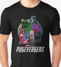 Pugvengers , Funny Pug Dog Gift Slim Fit T-Shirt