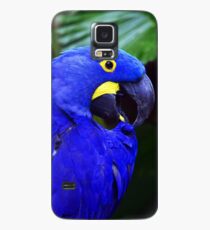 Eleganter Hyazinthen-Ara Hülle & Klebefolie für Samsung Galaxy