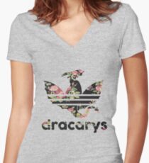 Camiseta entallada de cuello en V Sin título