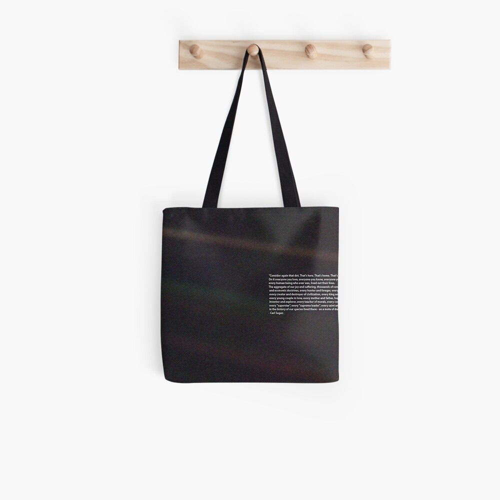 Carl Sagan Pale Blue Dot Quote Tote Bag