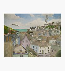 "A Crow's Nest View of Port Isaac, Cornwall" Photographic Print