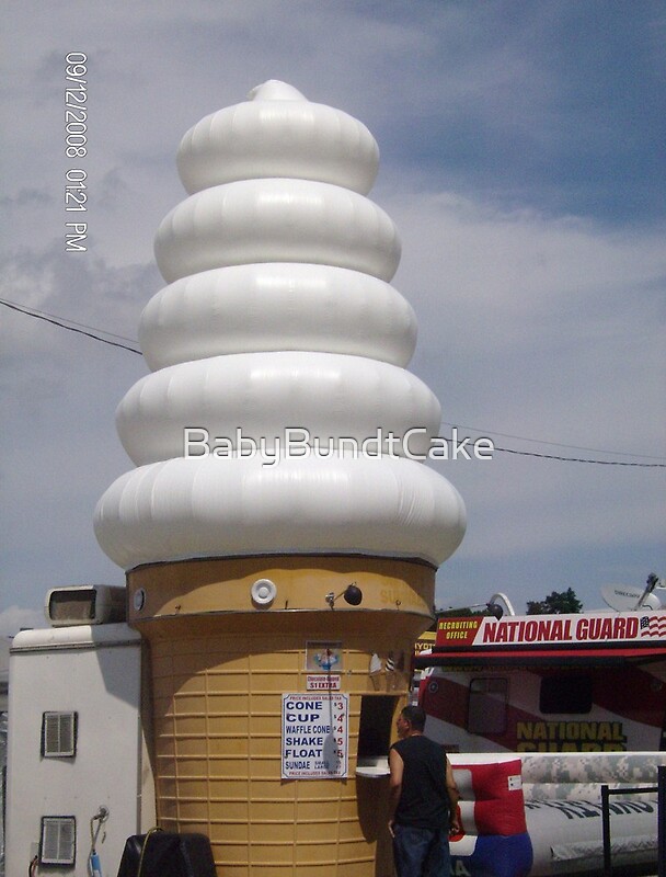 "The biggest ice cream cone I 've ever seen !" by BabyBundtCake Redbubble