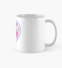 Rosa Dala Horse Unicorn Heart Schwedisches Dalecarlian-Pferd Tasse (Standard)