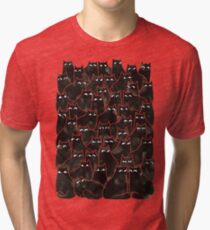 Verdächtige Katzen Vintage T-Shirt