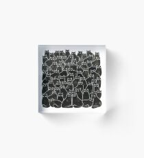 Suspicious Cats Acrylic Block