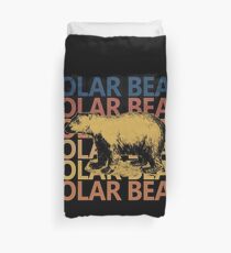 Bear Polar Bear Retro Vintage Bettbezug