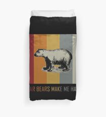 Bear Polar Bear Retro Vintage Bettbezug