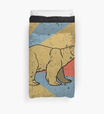 Bear Polar Bear Retro Vintage Bettbezug