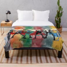 Thron aus Glas Serie Aquarell Fleecedecke