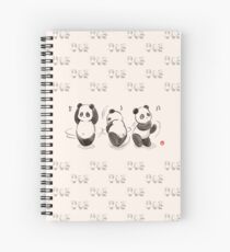 Panda Essen Tanz Spiralblock