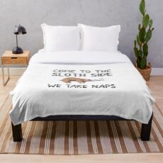 Funny Sloth Nap & Schlaf Fleecedecke