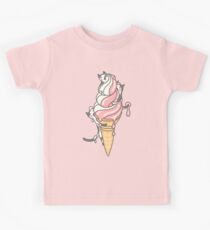Katzen & Soft Serve Kinder T-Shirt