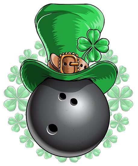 “Bowling Ball St. Patricks Day " Poster by Bendthetrend | Redbubble