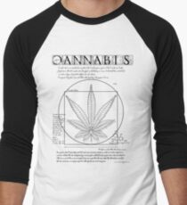 Vitruvian Cannabis Men's Baseball ¾ T-Shirt