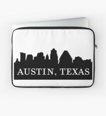 Austin, Texas City Skyline Silhouette Laptop Sleeve