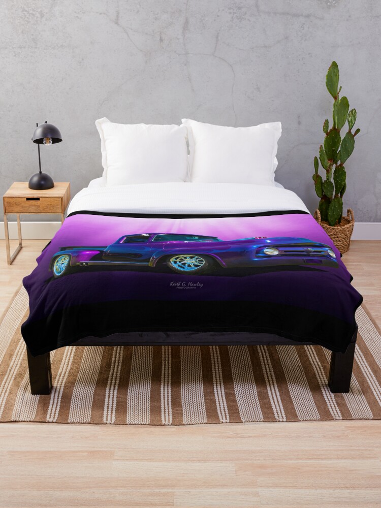 Deep Dark Purple Throw Blanket By Cars Redbubble