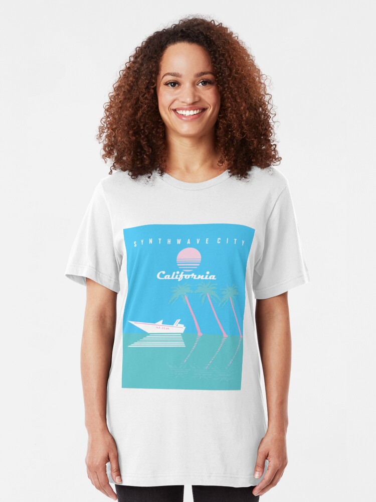 Alternate view of Synthwave City Slim Fit T-Shirt