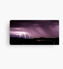 Lightning strikes near the National Arboretum Canvas Print