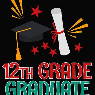 Graduate 12th Grade Sticker for Sale by Bendthetrend