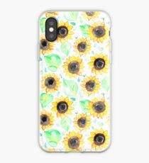 Fröhliche Aquarell Sonnenblumen iPhone-Hülle & Cover