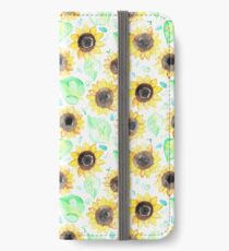 Vinilo o funda para iPhone Girasoles de acuarela alegre