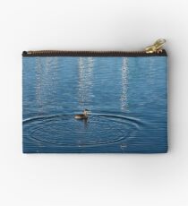 Ripples and Circles – Red-Necked Grebe Studio Pouch