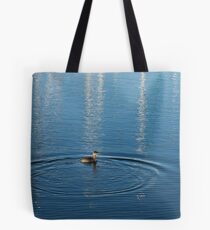 Ripples and Circles – Red-Necked Grebe Tote Bag