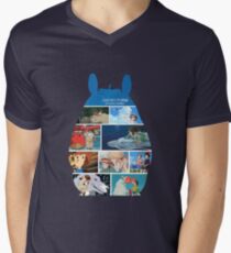 Totoro Men's V-Neck T-Shirt