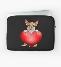 Chihuahua-Valentinsgrüße Laptoptasche