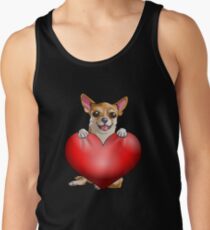 Chihuahua-Valentinsgrüße Tank Top