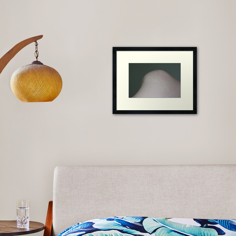 silky moonscape Framed Art Print