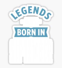 Legends are Born in September Sticker