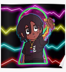 Lil Uzi Eternal Atake Cartoon Design Poster