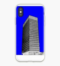 Sheffield University Arts Tower- Blue iPhone Case