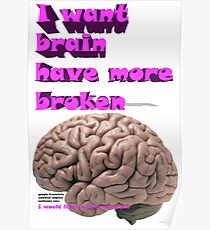I want brain have more broken, google translate version Poster
