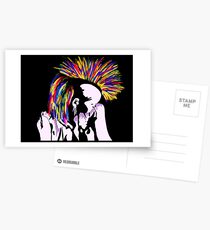 Primarily Punk -Self Portrait Postcards