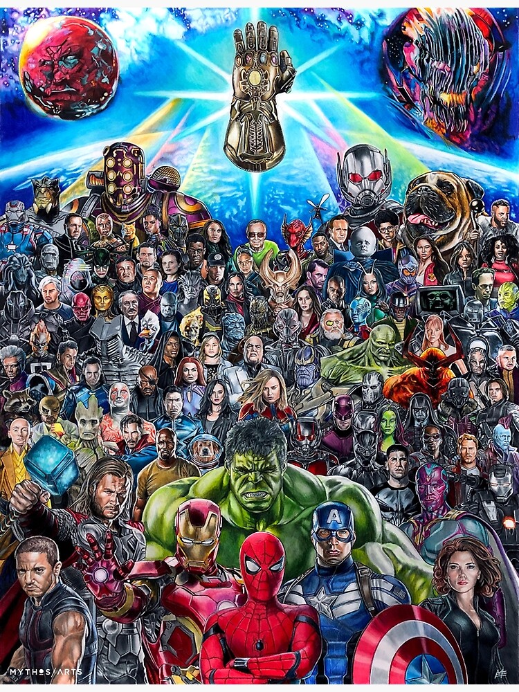 "'The Infinity Saga'" Poster By Mythosarts | Redbubble