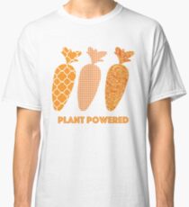'Plant Powered' Carrot Design Vegan T-shirt Classic T-Shirt
