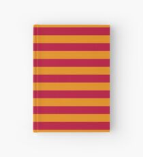 Cuaderno de tapa dura Rayas rojas y naranjas