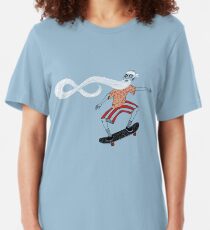 The Ancient Skater, Forever Skate ukiyo e style Slim Fit T-Shirt