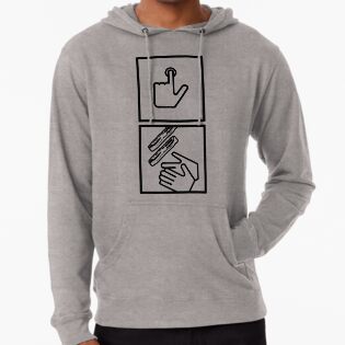 Push Button Receive Bacon Hand Dryer Bathroom Funny Hoodie Pullover