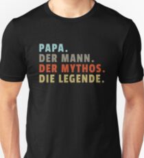 Camiseta ajustada Herren Papa. Mann Mythos. Die Legende