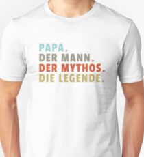 Camiseta ajustada Herren Papa. Mann Mythos. Die Legende