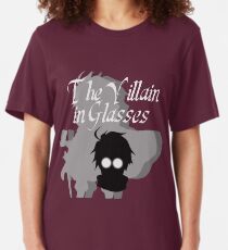 The Villain in Glasses Slim Fit T-Shirt