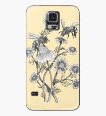 Funda/vinilo para Samsung Galaxy las abejas y la manzanilla en el fondo de la miel