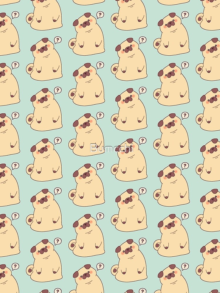 Cute & Confused Chubby Pixel Pug by Bumcchi
