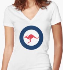 Australia Women's Fitted V-Neck T-Shirt